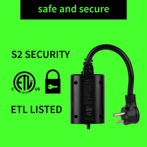 Zooz 700 Series Z-Wave Plus Outdoor Smart Plug ZEN05 Safe and Secure