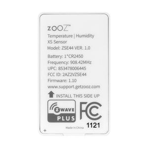 Zooz Z-Wave Plus 700 Series XS Temperature | Humidity Sensor ZSE44 Back View