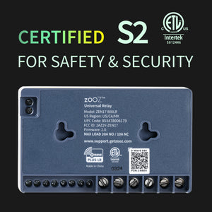 Zooz 800 Series Z-Wave Long Range Universal Relay ZEN17 800LR Safety and Security Benefits