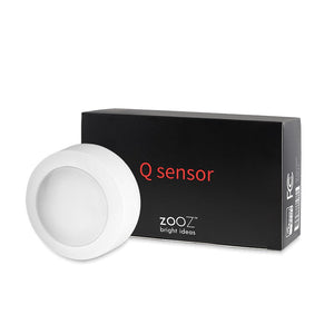 Zooz Z-Wave Plus Q Sensor ZSE11 | Motion, Temp, Humidity, Light Pack Shot