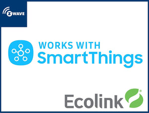 Ecolink Z-Wave Plus Indoor Flood / Freeze Sensor FLF-ZWAVE5-ECO works with SmartThings