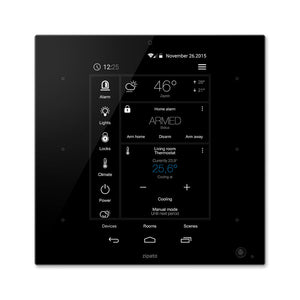 Zipato ZipaTile Z-Wave Plus Home Automation Controller ZT.ZWUS, black, front view
