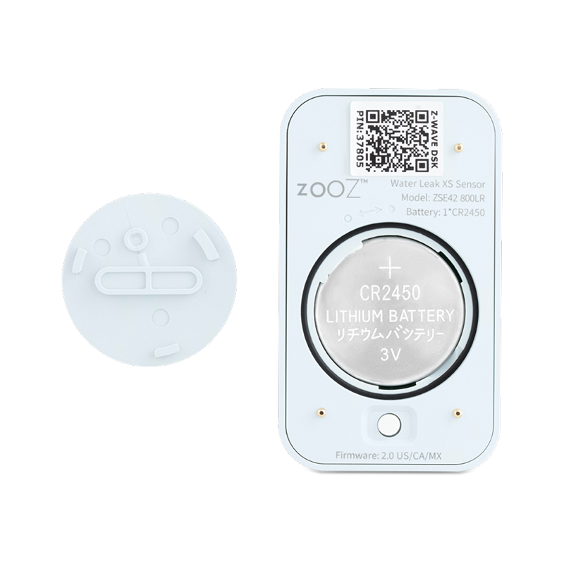 Zooz 800 Series Z-Wave Long Range XS Water Leak Sensor ZSE42 800LR Zooz 800 Series Z-Wave Long Range XS Water Leak Sensor ZSE42 800LR