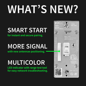 Zooz 800 Series Z-Wave Long Range S2 Toggle Dimmer Switch ZEN74 800LR New Features