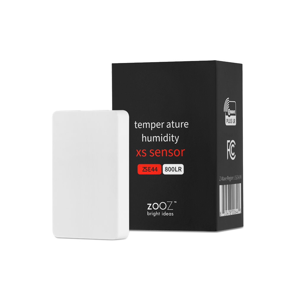 Zooz 800 Series Z-Wave Long Range XS Temperature | Humidity Sensor Zooz 800 Series Z-Wave Long Range XS Temperature | Humidity Sensor