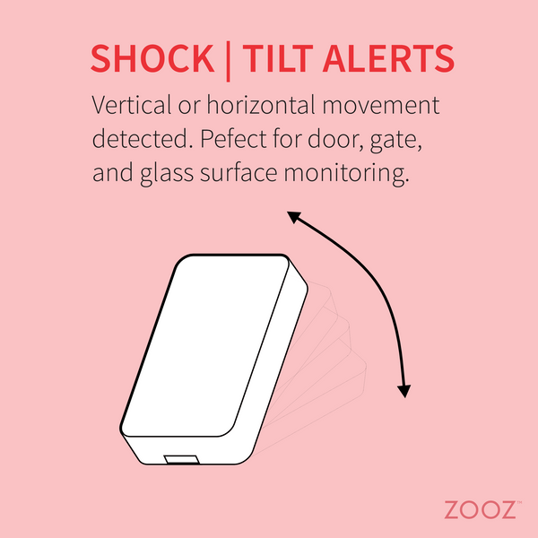 Zooz 800 Series Z-Wave Long Range XS Tilt | Shock Sensor ZSE43