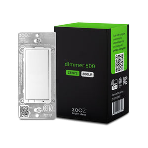 Zooz 800 Series Z-Wave Plus Dimmer ZEN72 Pack Shot