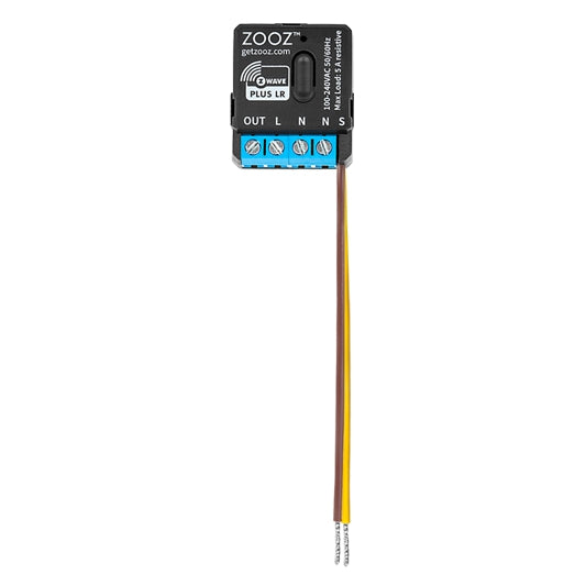 Zooz Z-Wave Long Range 240V XS Relay ZEN57 800LR Front View