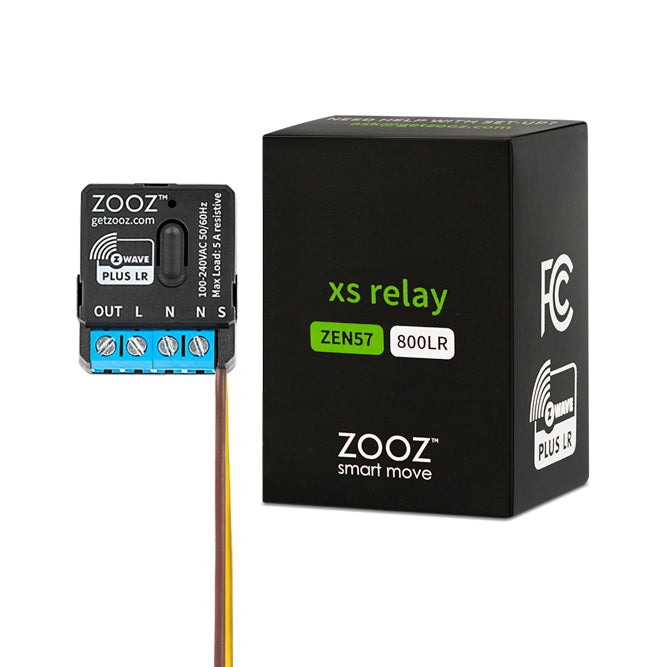 Zooz Z-Wave Long Range 240V XS Relay ZEN57 800LR Packshot