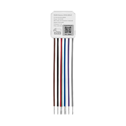 Zooz Z-Wave Long Range RGBW Dimmer ZEN56 800LR for 12-24 V LED