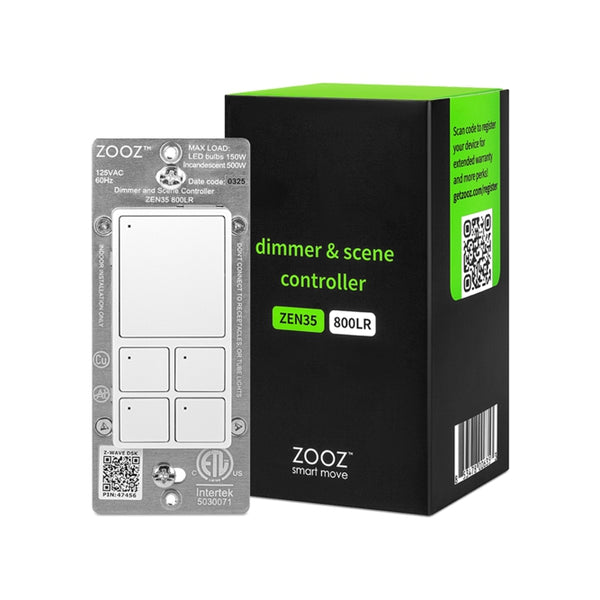 Zooz 800 Series Z-Wave Long Range Dimmer & Scene Controller
