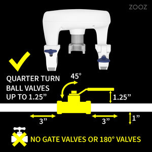 Zooz Z-Wave Long Range 700 Series Titan Water Valve Actuator ZAC36 LR