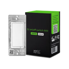 スイッチ本体。グリーン zooz-z-wave-plus-s2-switch-