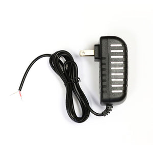 12 VDC Power Supply, 2 A, Black Side View