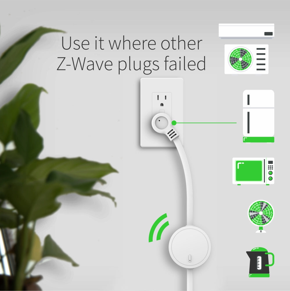 Zooz Z-Wave Plus Power Switch ZEN15 for 110V AC Units Sump Pumps Humidifiers and More