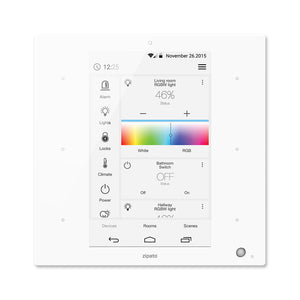 Zipato ZipaTile Z-Wave Plus Home Automation Controller ZT.ZWUS, white, front view