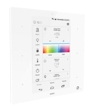 Zipato ZipaTile Z-Wave Plus Home Automation Controller ZT.ZWUS, white, side view