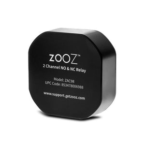 Zooz 2 Channel NO & NC Accessory Relay ZAC98 (12-24 V Input) Front View