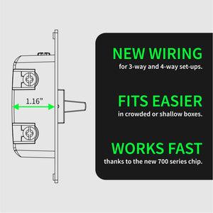 Zooz 700 Series Z-Wave Plus S2 Toggle Dimmer Switch ZEN74 Installation Details