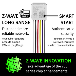 Zooz 700 Series Z-Wave Plus Long Range 0-10 V Dimmer ZEN54 LR supports Z-Wave Long Range Technology