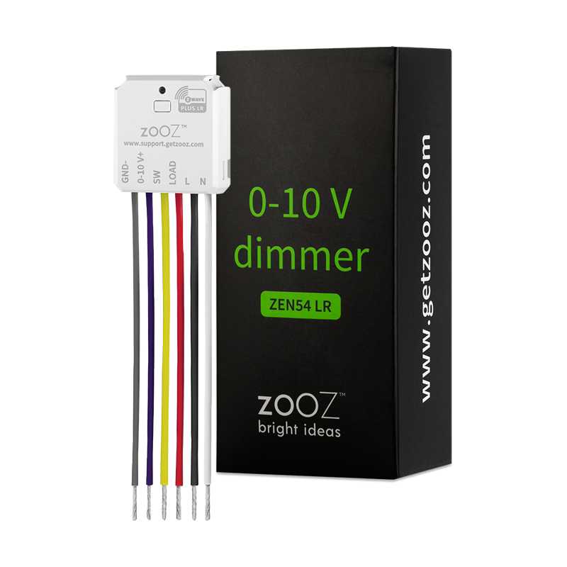 Zooz 700 Series Z-Wave Plus Long Range 0-10 V Dimmer ZEN54 LR Zooz 700 Series Z-Wave Plus Long Range 0-10 V Dimmer ZEN54 LR
