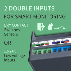 Zooz Z-Wave Plus 700 Series Universal Relay ZEN17 with 2 NO & NC Relays (20A, 10A) Input Types