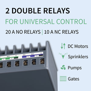 Zooz Z-Wave Plus 700 Series Universal Relay ZEN17 with 2 NO & NC Relays (20A, 10A) Output Relays