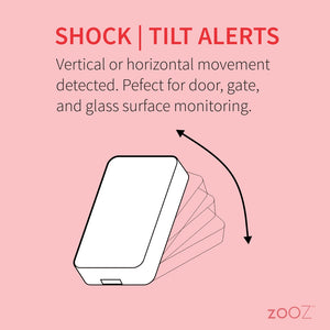 Zooz 700 Series Z-Wave Plus Tilt | Shock Sensor ZSE43 vertical and horizontal functionality