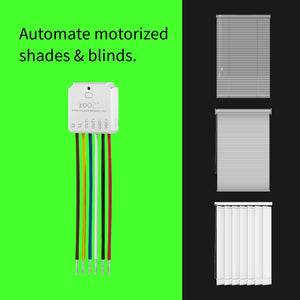 Zooz 700 Series Z-Wave Plus Long Range DC Motor Controller ZEN53 LR Types of blinds and shades supported