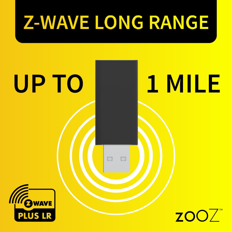 Zooz 800 Series Z-Wave Long Range S2 USB Stick ZST39 LR, Great for DIY Smart Home (Use with Home Assistant or HomeSeer Software)