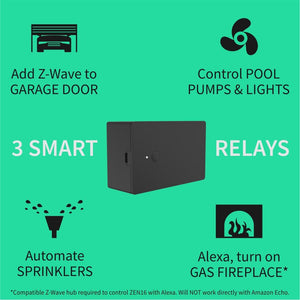 Zooz Z-Wave Plus S2 MultiRelay ZEN16 Product Features